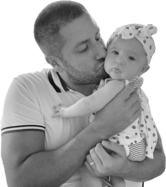 father and baby
